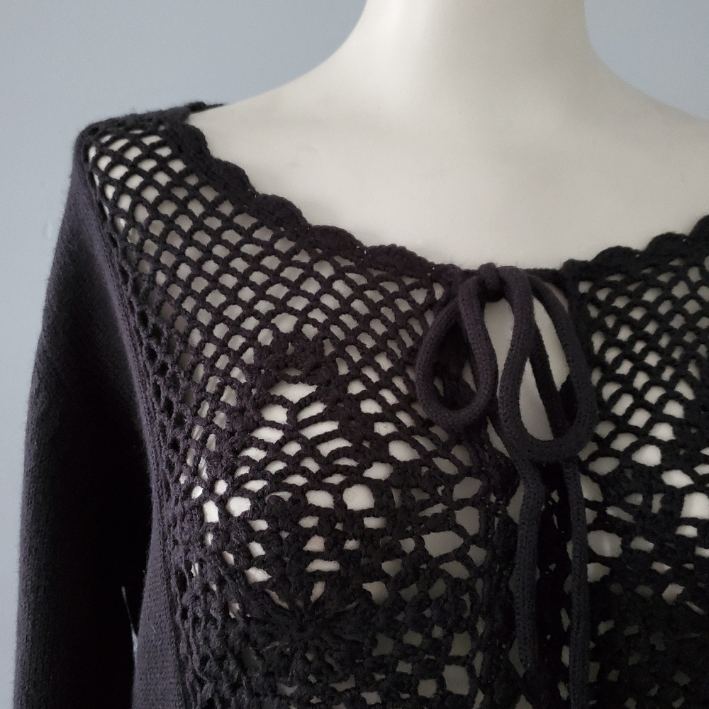 Relativity Open Knit Sweater NWT - Picture 6 of 7